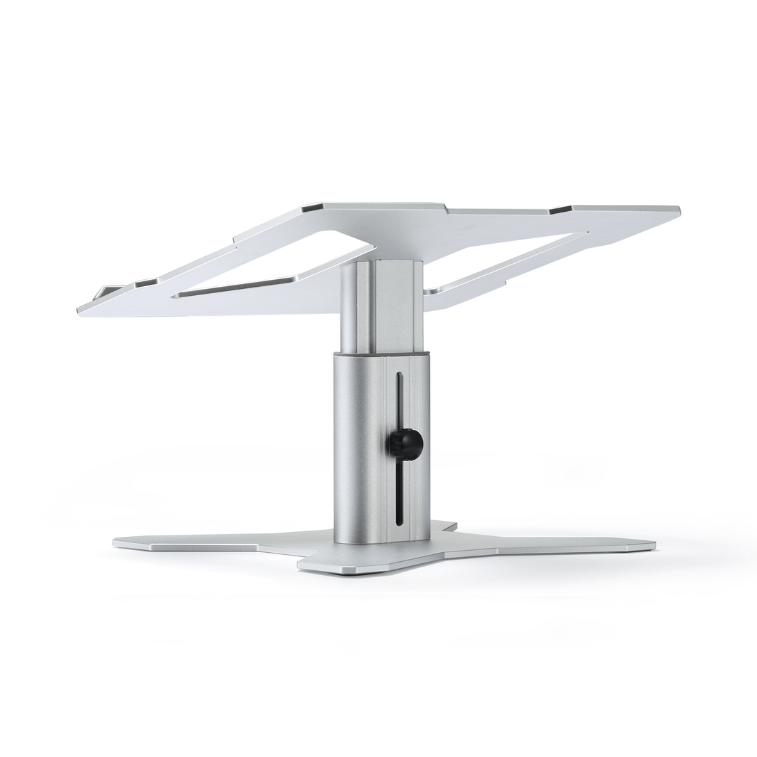 iDock Ergonomic Aluminum Height Adjustable Notebook Stand Riser Holder Computer Laptop Stand Compatible with 10 - 15.6" Laptops - iDock Laptopstand
