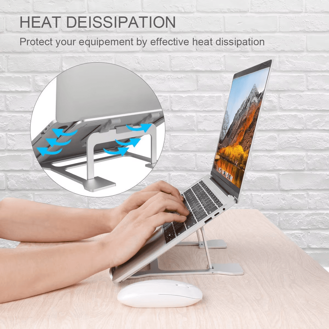 iDock Ergonomic Aluminum Portable Flexible Ventilated Adjustable Height Laptop Holder Computer Stand - iDock Laptopstand