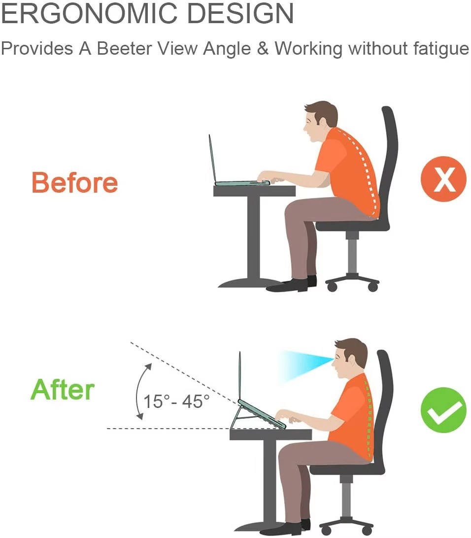 iDock Ergonomic Aluminum Portable Flexible Ventilated Adjustable Height Laptop Holder Computer Stand - iDock Laptopstand