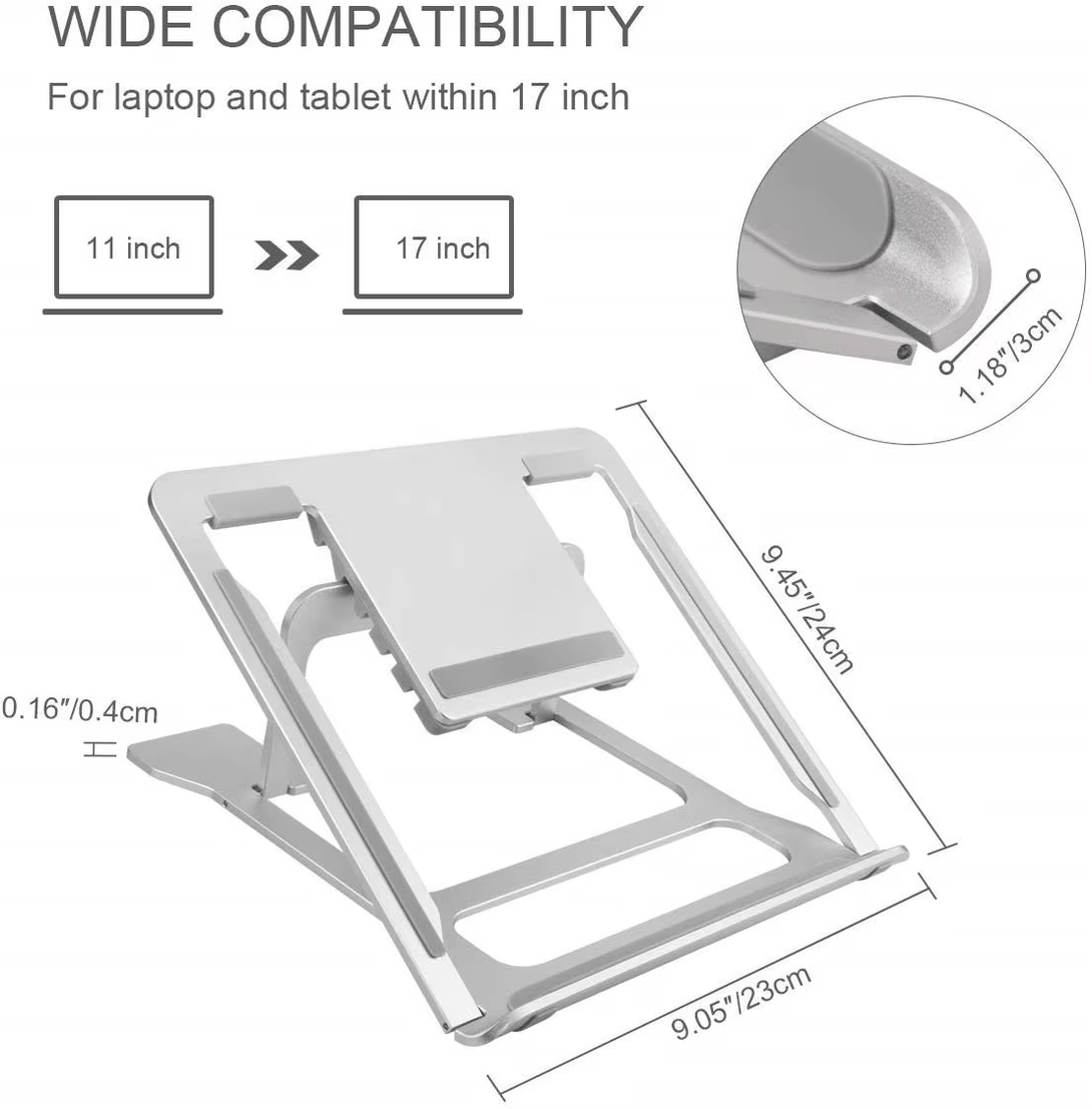 iDock Ergonomic Aluminum Portable Flexible Ventilated Adjustable Height Laptop Holder Computer Stand - iDock Laptopstand