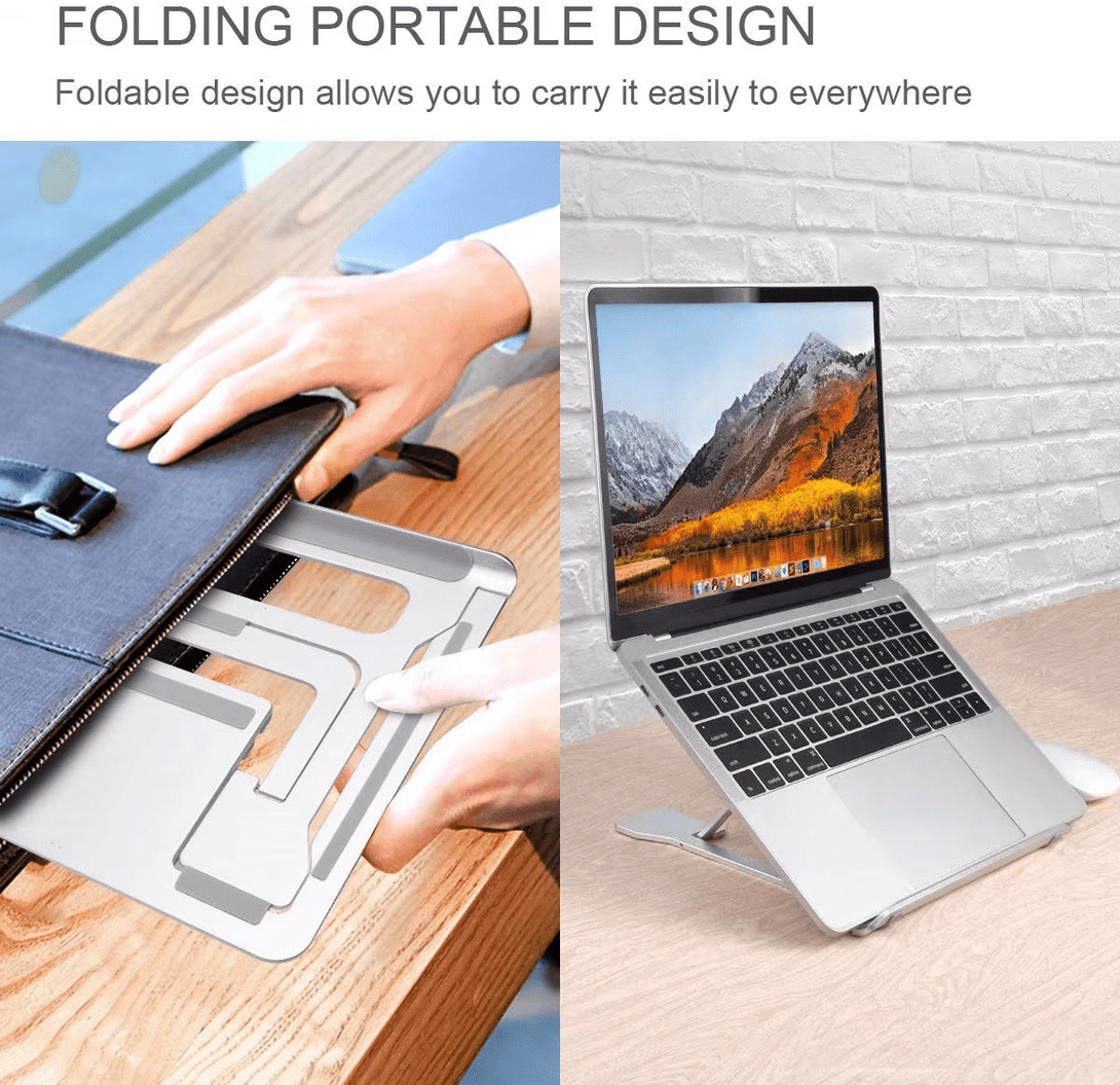 iDock Ergonomic Aluminum Portable Flexible Ventilated Adjustable Height Laptop Holder Computer Stand - iDock Laptopstand