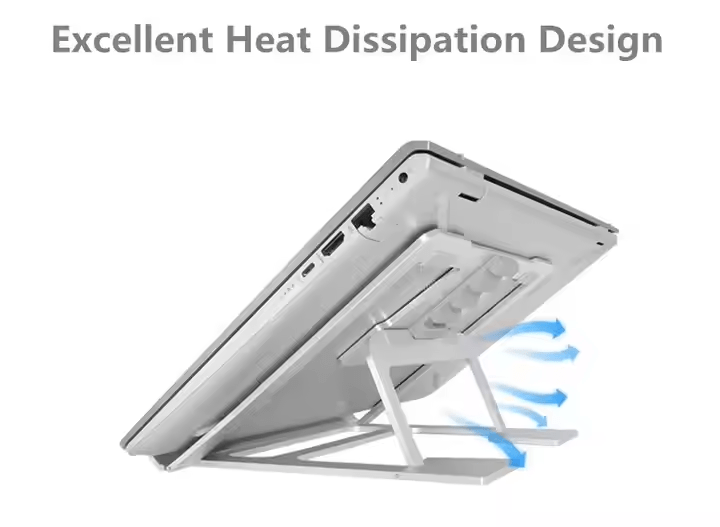 iDock Ergonomic Aluminum Portable Flexible Ventilated Adjustable Height Laptop Holder Computer Stand - iDock Laptopstand