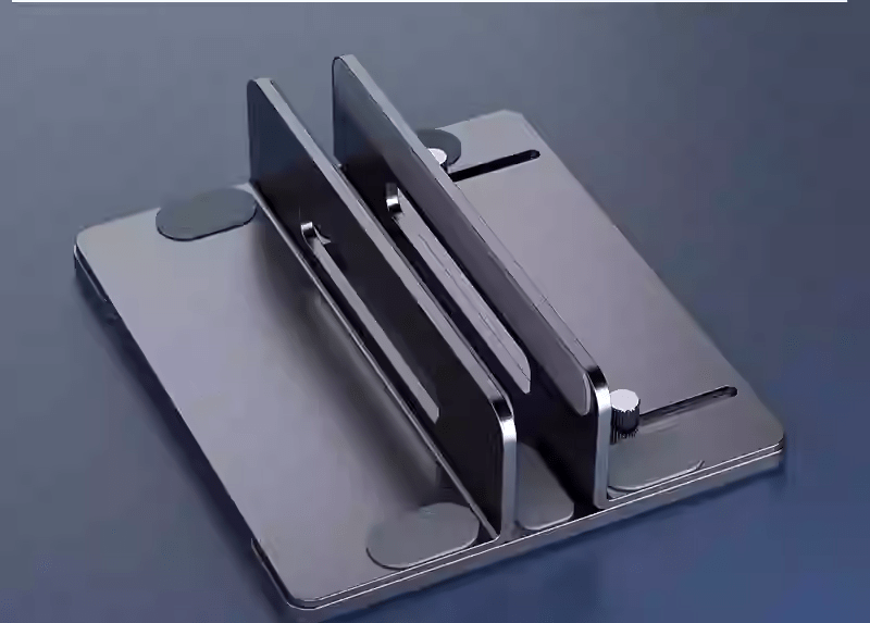 iDock Ergonomic Aluminum Width Adjustable Desk Vertical Laptop Mount Stand for Macbook iPad Tablet - iDock Laptopstand