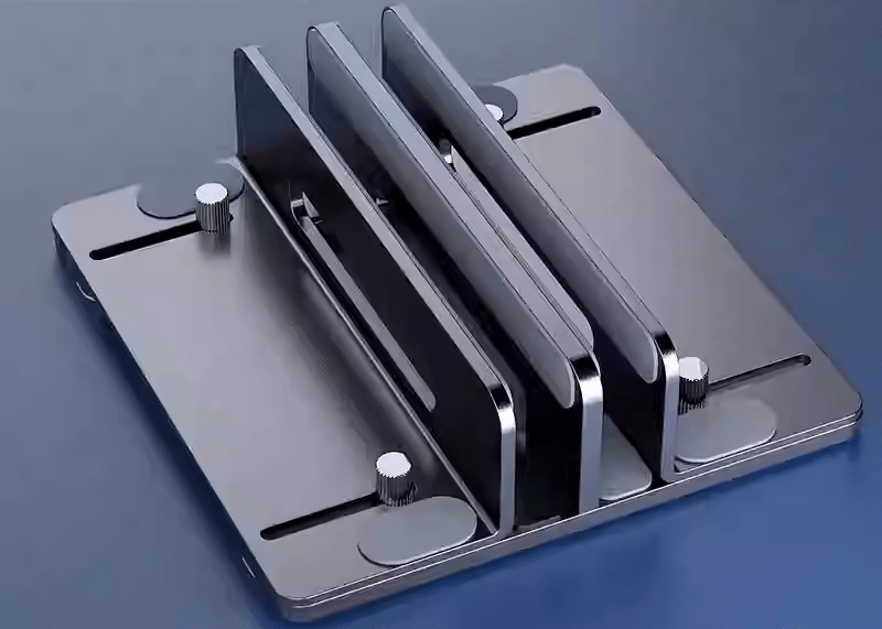 iDock Ergonomic Aluminum Width Adjustable Desk Vertical Laptop Mount Stand for Macbook iPad Tablet - iDock Laptopstand