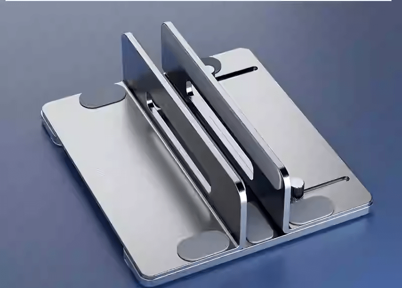 iDock Ergonomic Aluminum Width Adjustable Desk Vertical Laptop Mount Stand for Macbook iPad Tablet - iDock Laptopstand