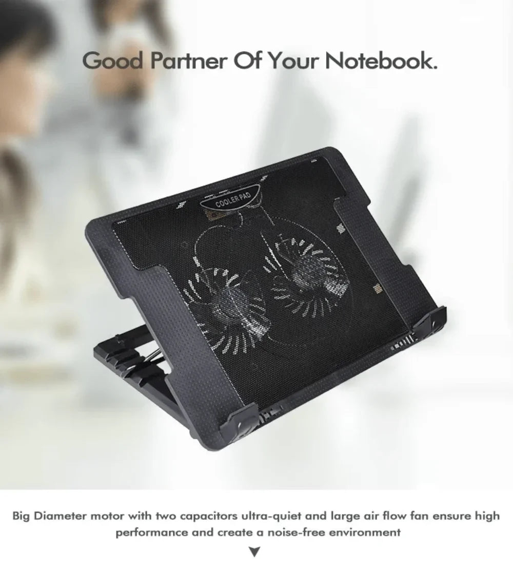 iDock Ergonomic China Wholesale 120mm 2 LED Fan Purple Notebook Cooling Cooler Pad - iDock Laptopstand