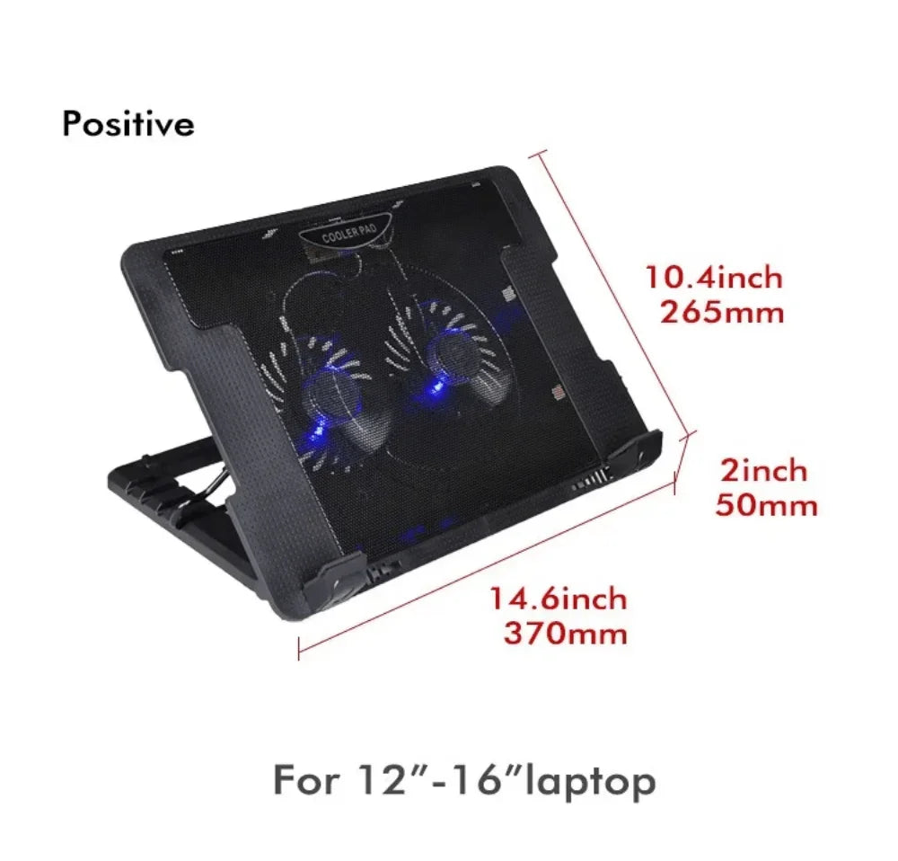iDock Ergonomic China Wholesale 120mm 2 LED Fan Purple Notebook Cooling Cooler Pad - iDock Laptopstand