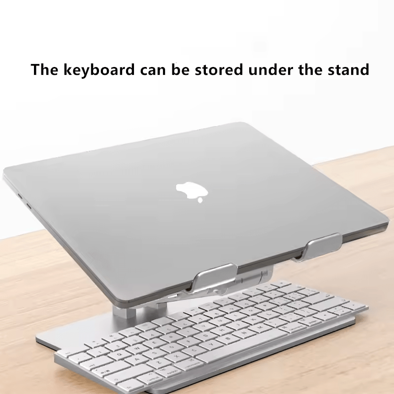 iDock Ergonomic Desktop Universal Aluminum Foldable Adjustable Riser Stand Holder for Macbook iPad Laptop - iDock Laptopstand