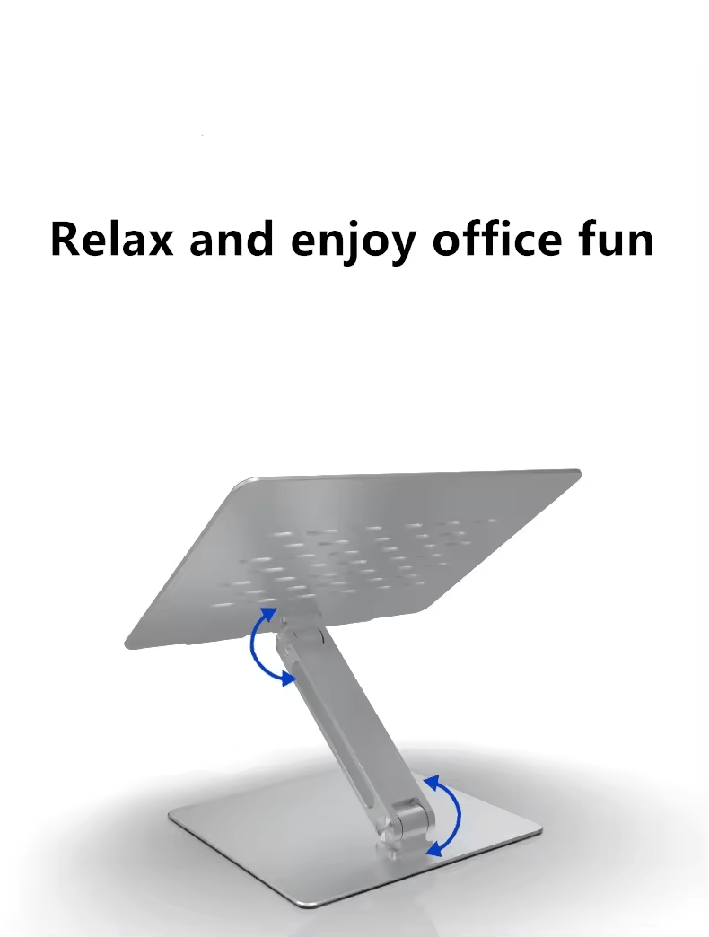 iDock Ergonomic Desktop Universal Aluminum Foldable Adjustable Riser Stand Holder for Macbook iPad Laptop - iDock Laptopstand