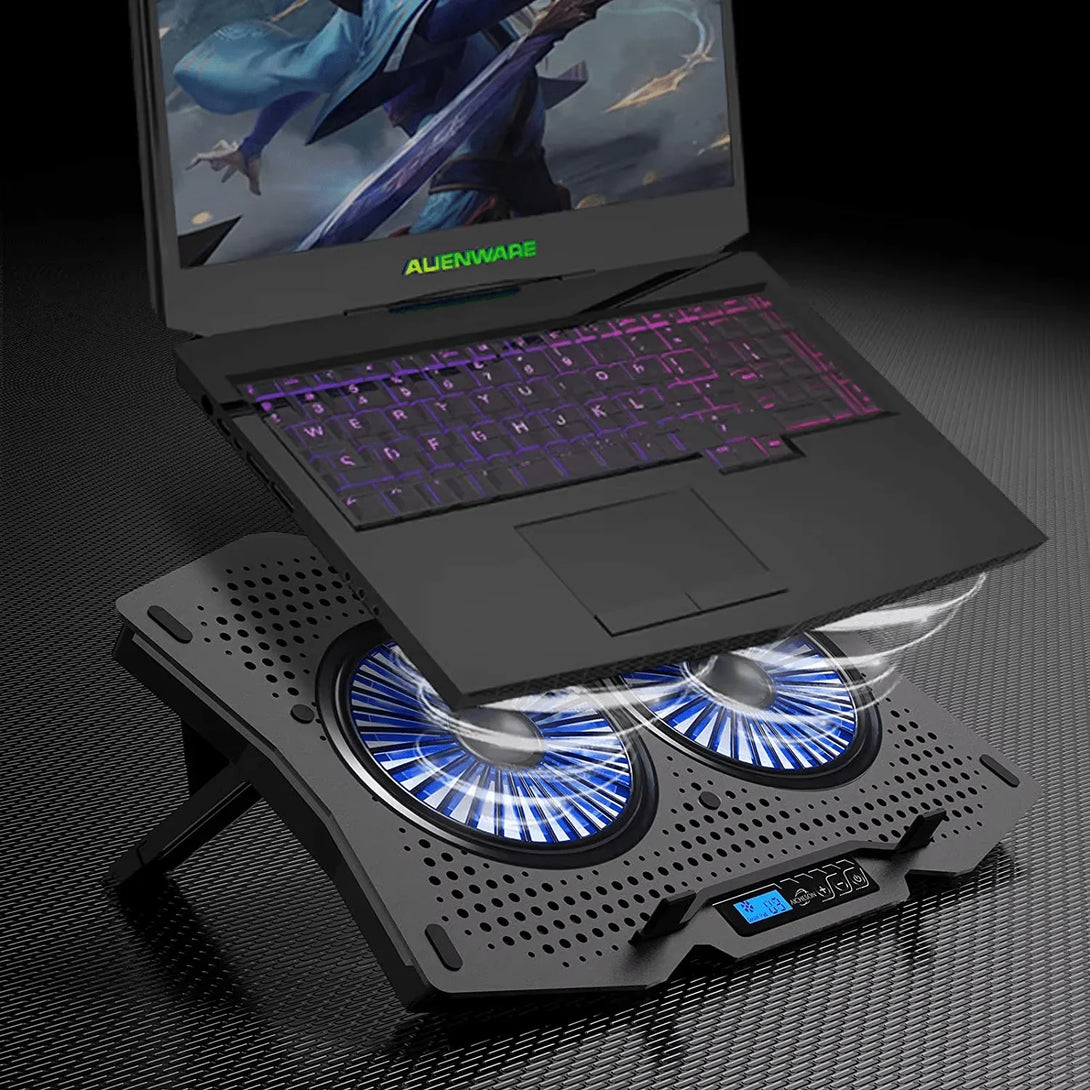 iDock Ergonomic Efficient Heat Dissipation Height Adjustable Laptop Cooling Pad RGB Gaming Notebook Cooler - iDock Laptopstand