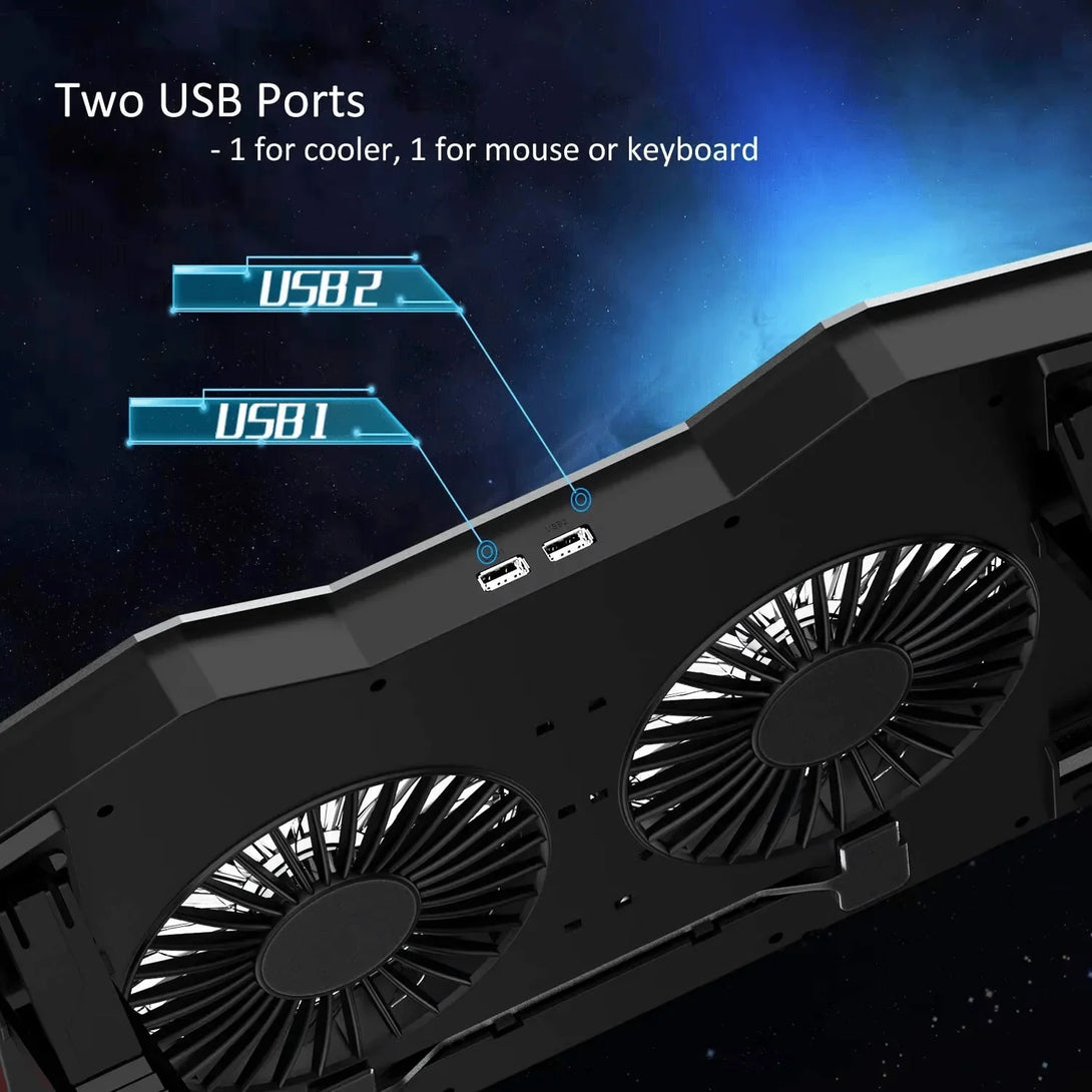 iDock Ergonomic Efficient Heat Dissipation Height Adjustable Laptop Cooling Pad RGB Gaming Notebook Cooler - iDock Laptopstand