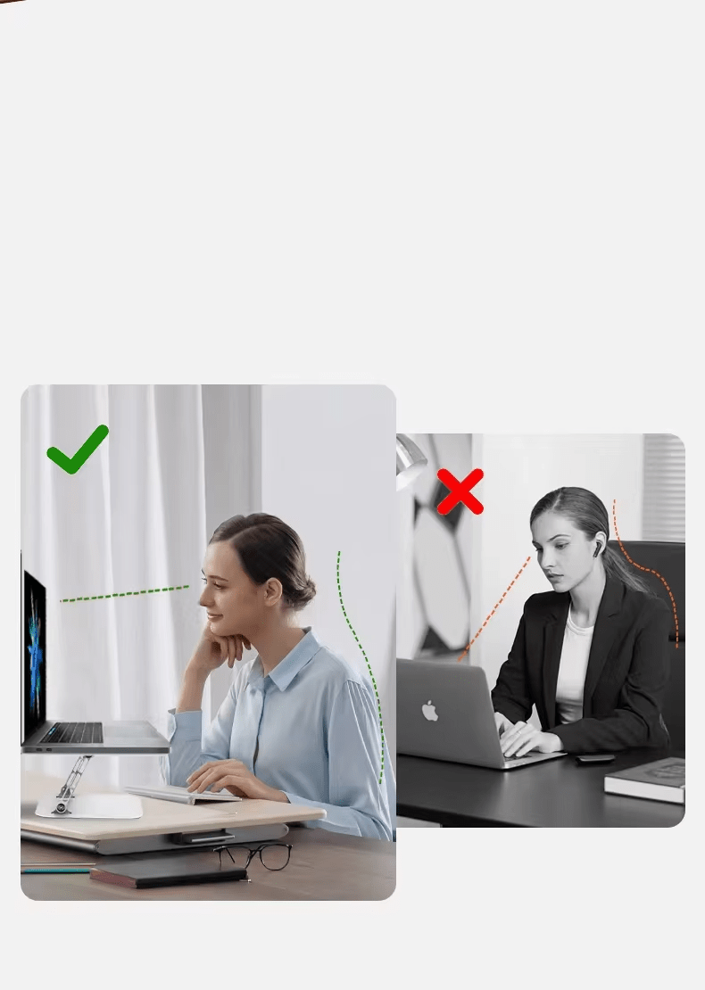 iDock Ergonomic Ergonomic Portable Foldable Adjustable Angle and Height Notebook Riser Holder Laptop Stand - iDock Laptopstand