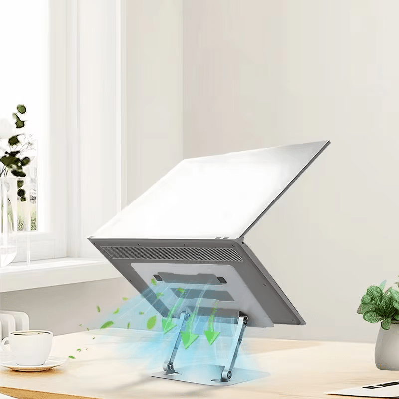 iDock Ergonomic Ergonomic Portable Foldable Adjustable Angle and Height Notebook Riser Holder Laptop Stand - iDock Laptopstand