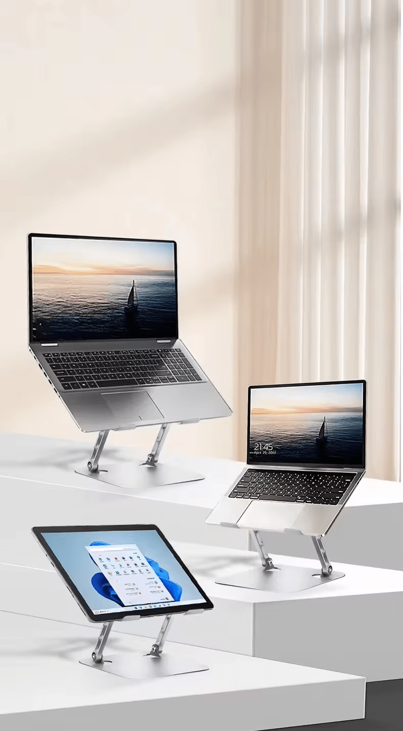 iDock Ergonomic Ergonomic Portable Foldable Adjustable Angle and Height Notebook Riser Holder Laptop Stand - iDock Laptopstand