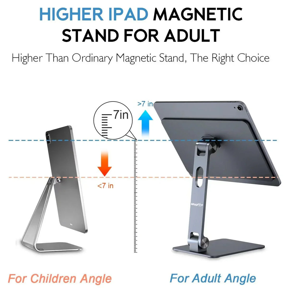 iDock Ergonomic Foldable Portable Multi - Angle Adjustable Magnetic iPad Holder Stand For iPad Pro/Air Stand - iDock Laptopstand