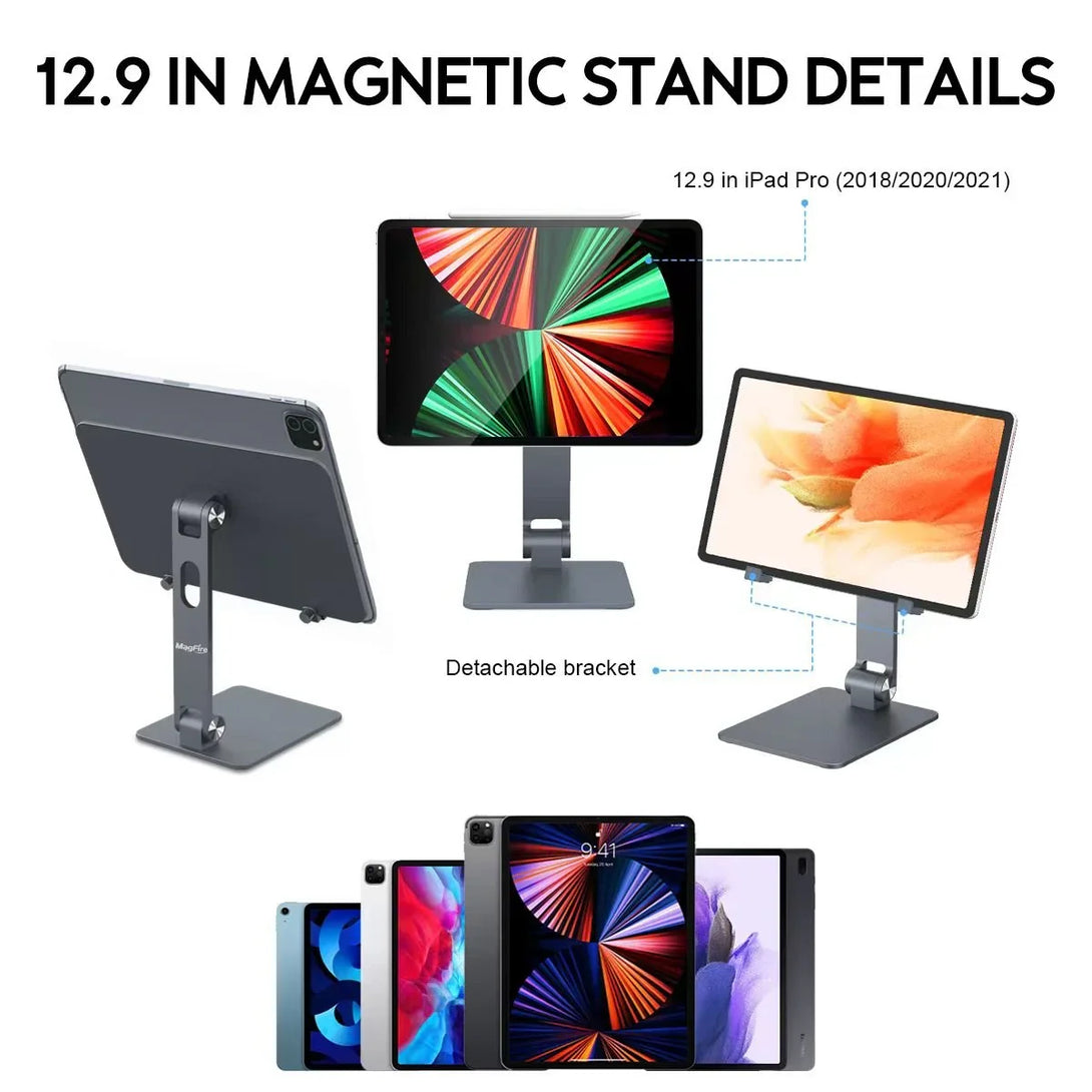 iDock Ergonomic Foldable Portable Multi - Angle Adjustable Magnetic iPad Holder Stand For iPad Pro/Air Stand - iDock Laptopstand