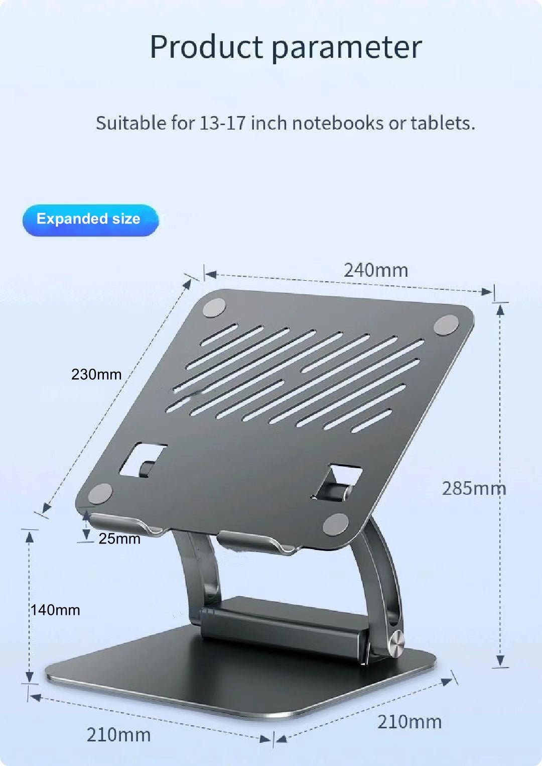 iDock Ergonomic Folding Adjustable Height Notebook Holder Laptop Stand with Docking Station - iDock Laptopstand