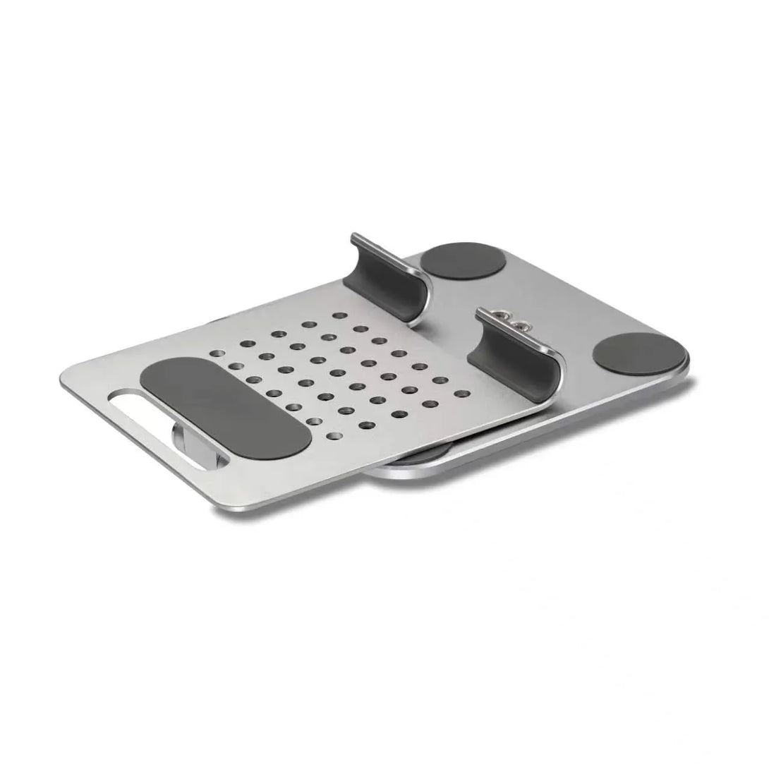 iDock Ergonomic Folding Height Adjustable Aluminum Portable Desktop tablet phone Holder Stand - iDock Laptopstand