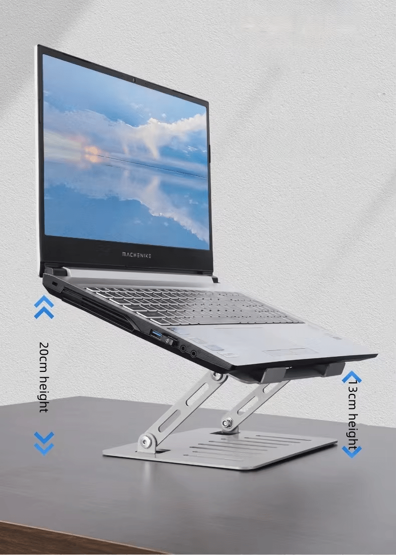 iDock Ergonomic Fully Folding Height Adjustable Aluminum Portable Desktop Laptop Stand - iDock Laptopstand