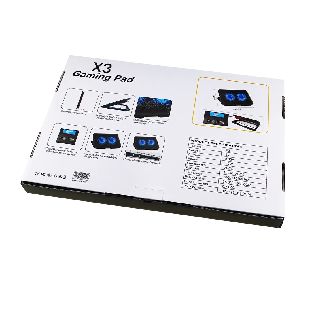 iDock Ergonomic Height Adjustable Foldable 2 Fans 2 USB HUB Laptop Cooling Pad - iDock Laptopstand