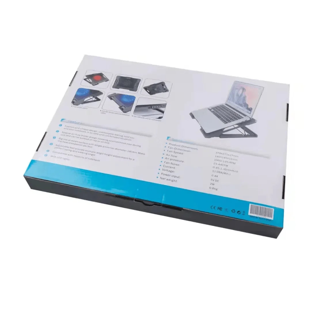 iDock Ergonomic Height Adjustable Laptop Cooling Pad with One Fans Notebook Cooler with 2 USB Ports - iDock Laptopstand