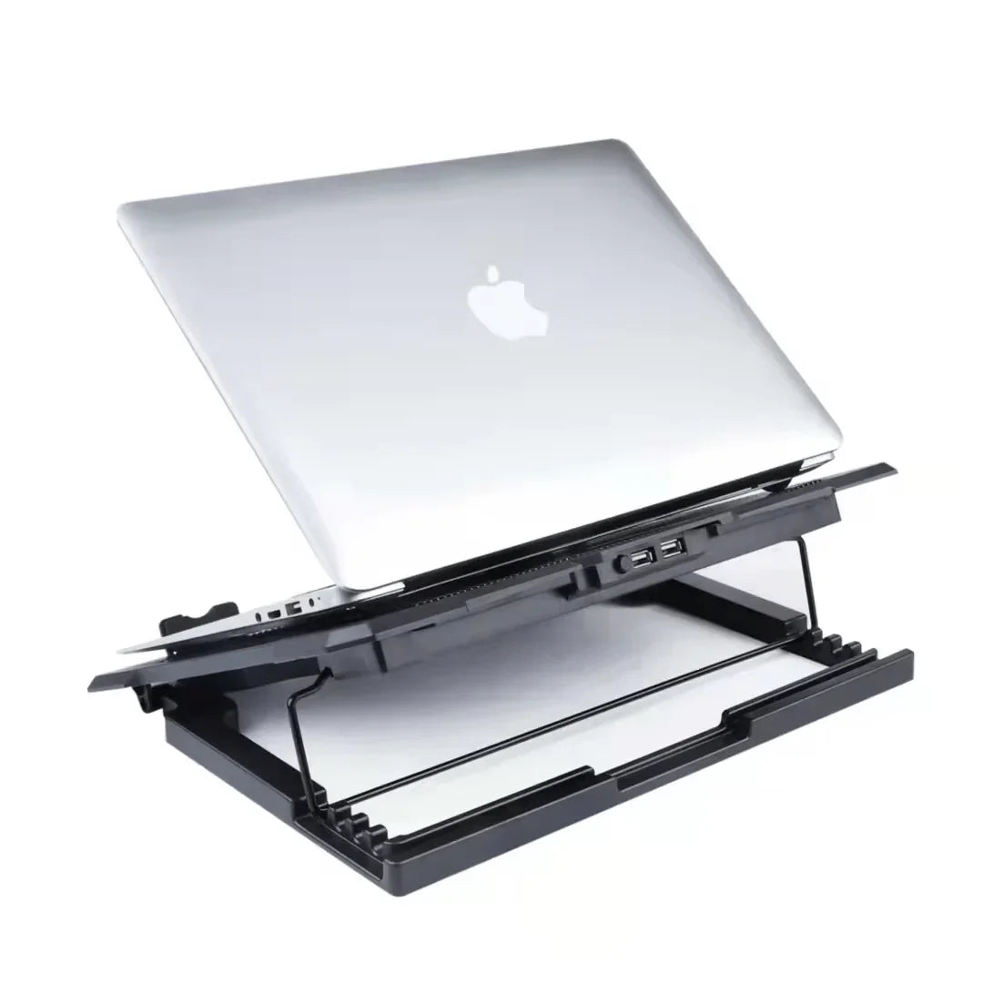 iDock Ergonomic Height Adjustable Laptop Cooling Pad with One Fans Notebook Cooler with 2 USB Ports - iDock Laptopstand