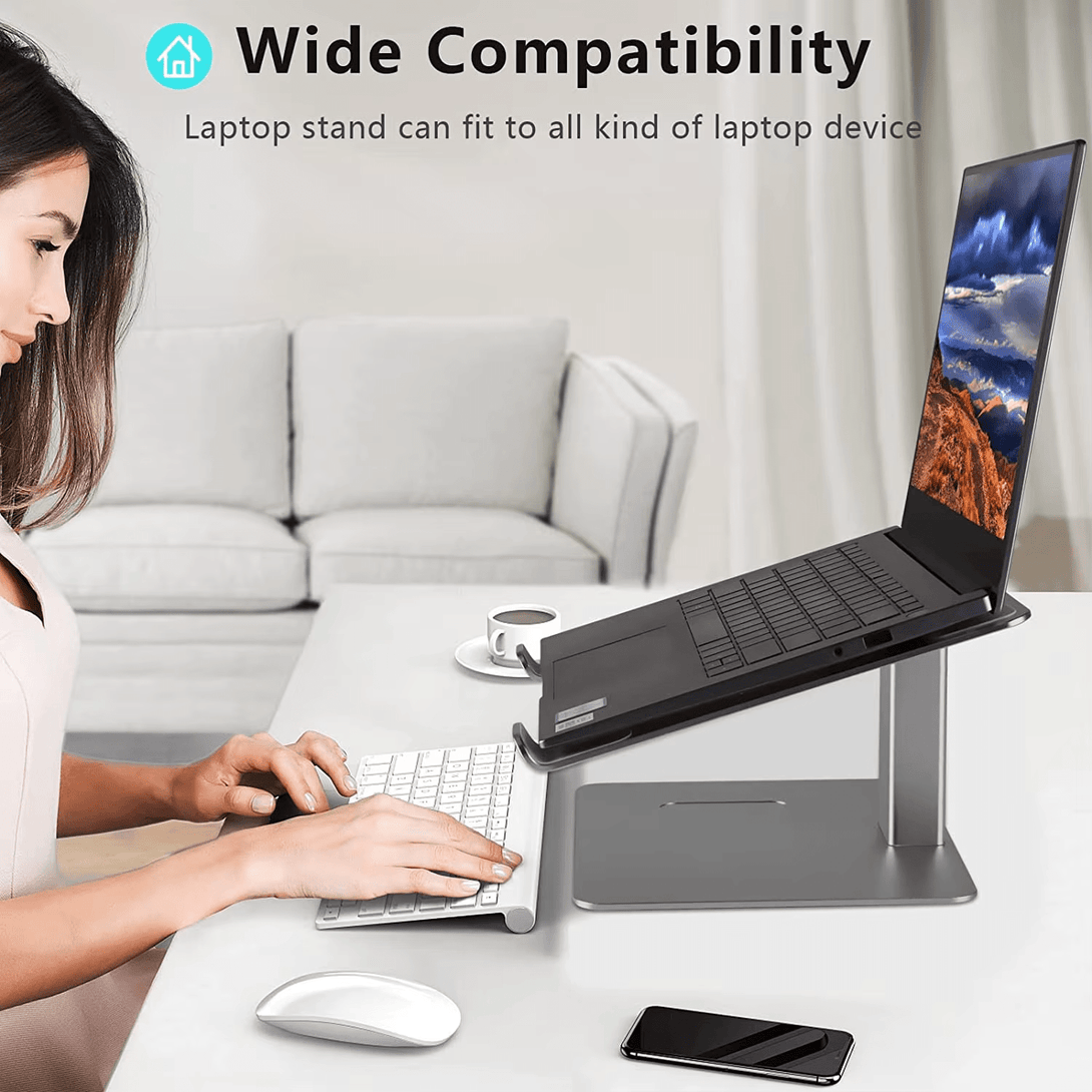 iDock Ergonomic Height Angle Adjustable Laptop Desk Stable Ventilated Laptop Holder Stand For Desk - iDock Laptopstand