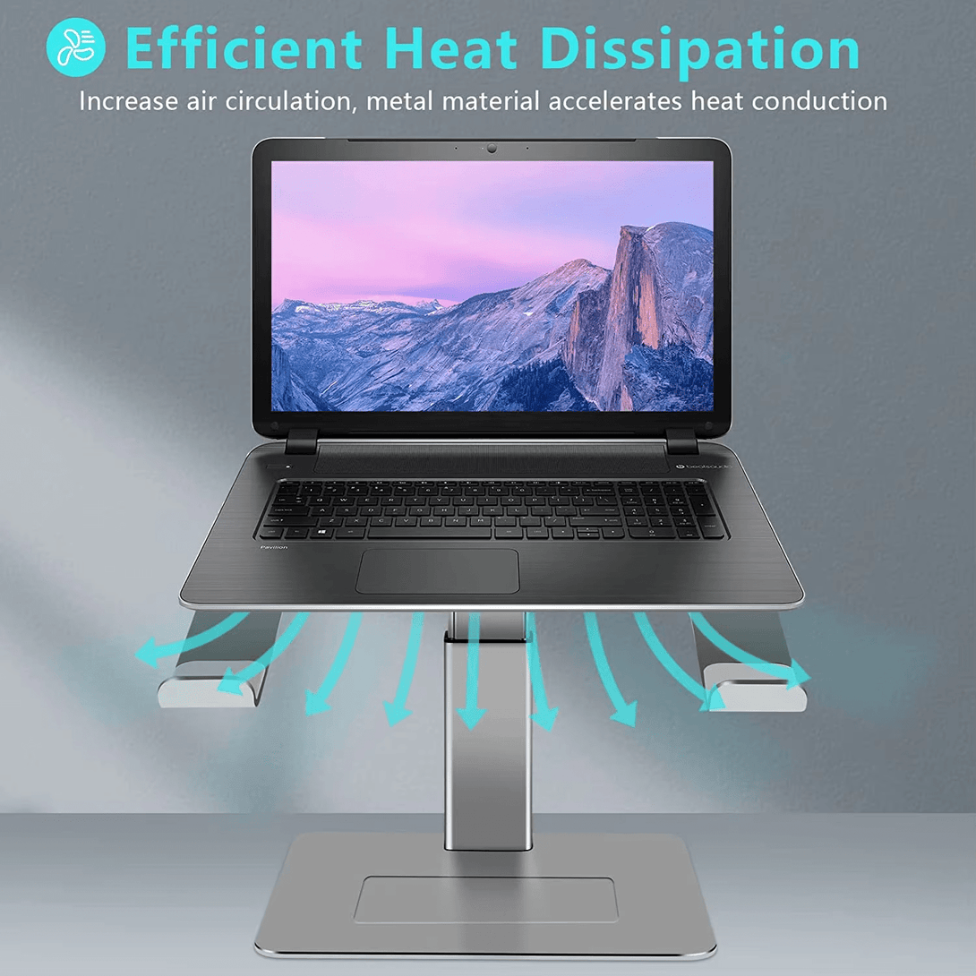 iDock Ergonomic Height Angle Adjustable Laptop Desk Stable Ventilated Laptop Holder Stand For Desk - iDock Laptopstand