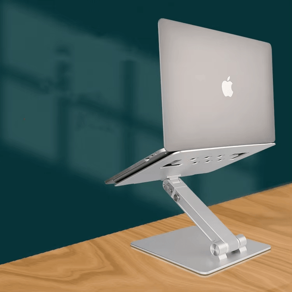 iDock Ergonomic Height Angle Adjustable Sit to Stand Laptop Holder Convertor Aluminum Laptop Stand - iDock Laptopstand