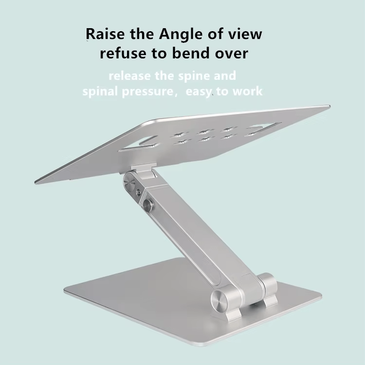 iDock Ergonomic Height Angle Adjustable Sit to Stand Laptop Holder Convertor Aluminum Laptop Stand - iDock Laptopstand