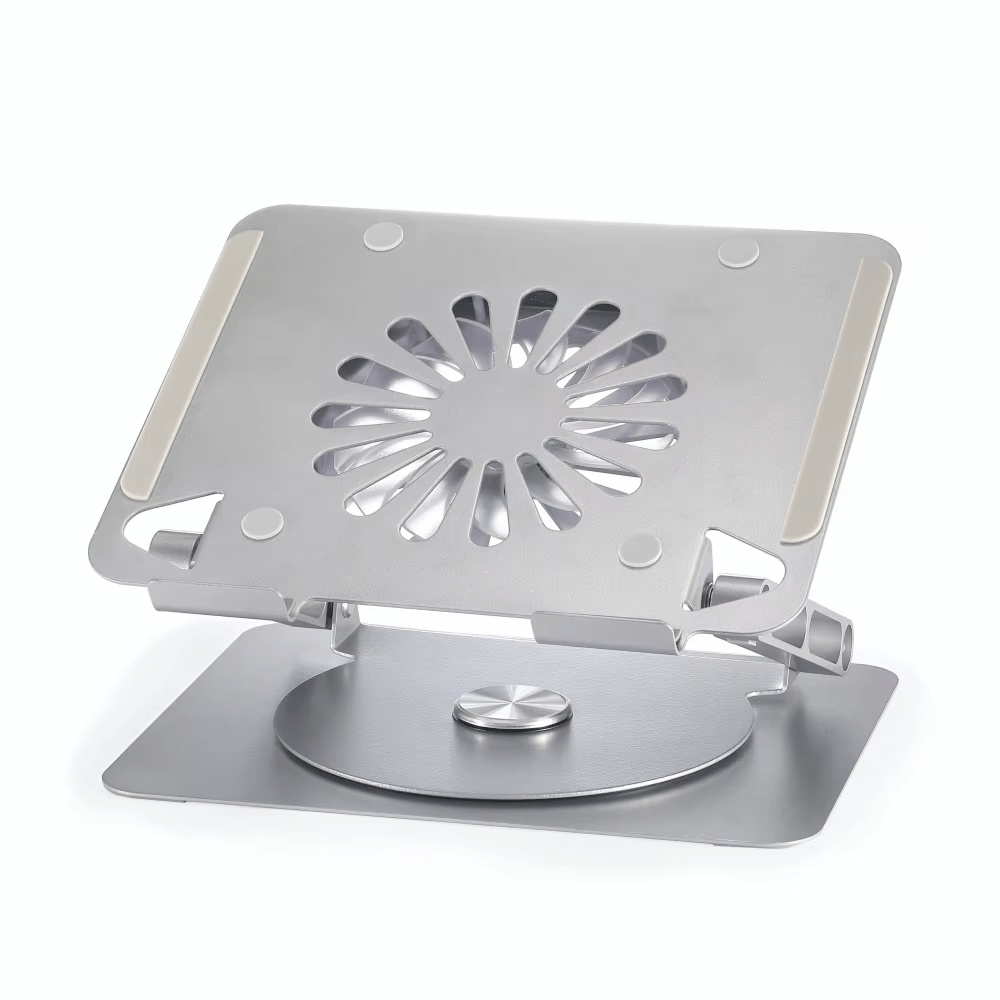 iDock Ergonomic Height Multi - Angle Adjustable Foldable 360 Rotation Laptop Stand With Fan With USB HUB - iDock Laptopstand