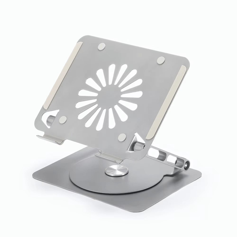 iDock Ergonomic Height Multi - Angle Adjustable Foldable 360 Rotation Laptop Stand With Fan With USB HUB - iDock Laptopstand