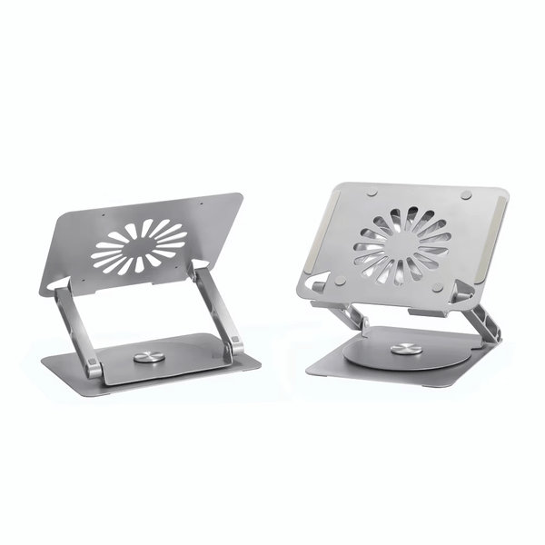 iDock Ergonomic Height Multi - Angle Adjustable Foldable 360 Rotation Laptop Stand With Fan With USB HUB - iDock Laptopstand