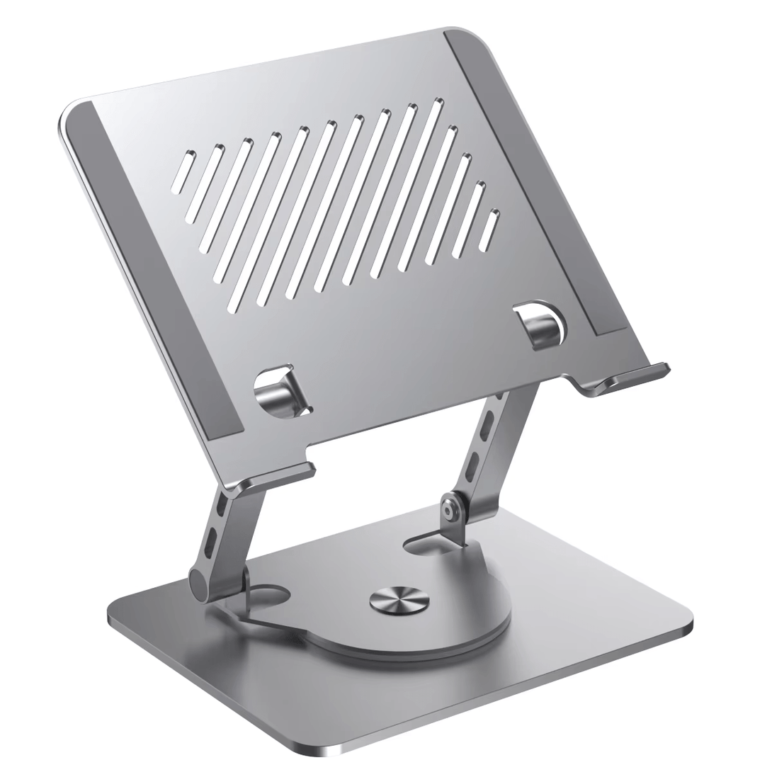 iDock Ergonomic Height Multi - Angle Adjustable Foldable Metal 360 Rotation Laptop Stand Holder - iDock Laptopstand