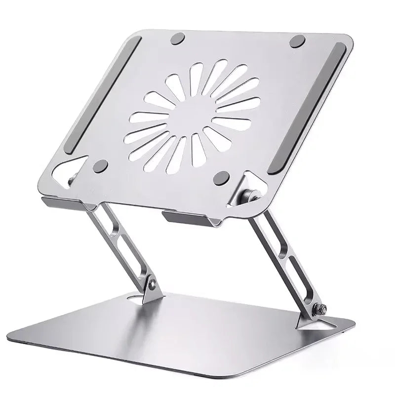 iDock Ergonomic Height Multi Angle Adjustable Foldable Metal Laptop Stand With Fan and USB HUB - iDock Laptopstand