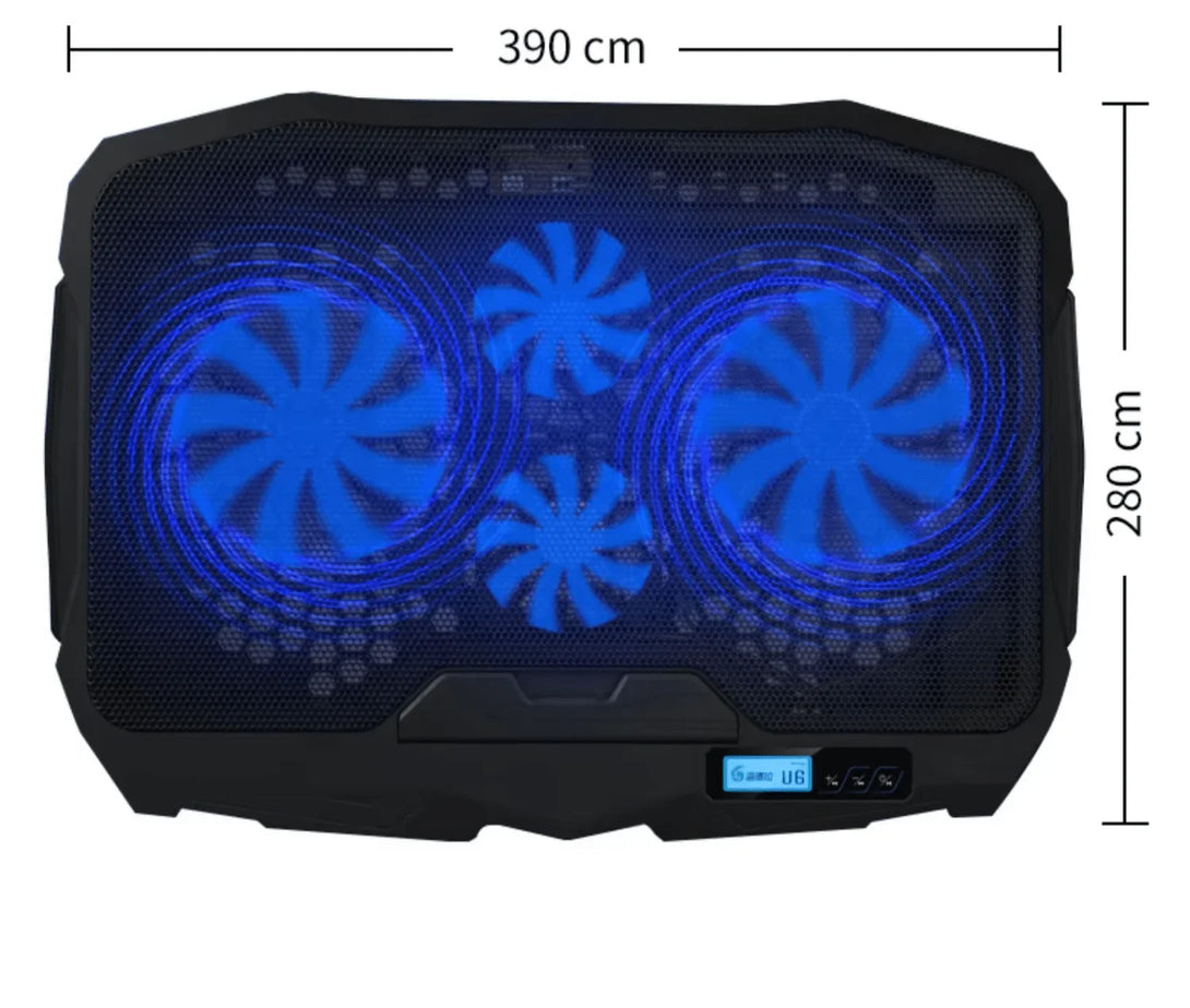 iDock Ergonomic Heights Adjustment Laptop Cooling Pad 4 Fans Up to 17.3 Inch Notebook Cooler with 2 USB Ports - iDock Laptopstand
