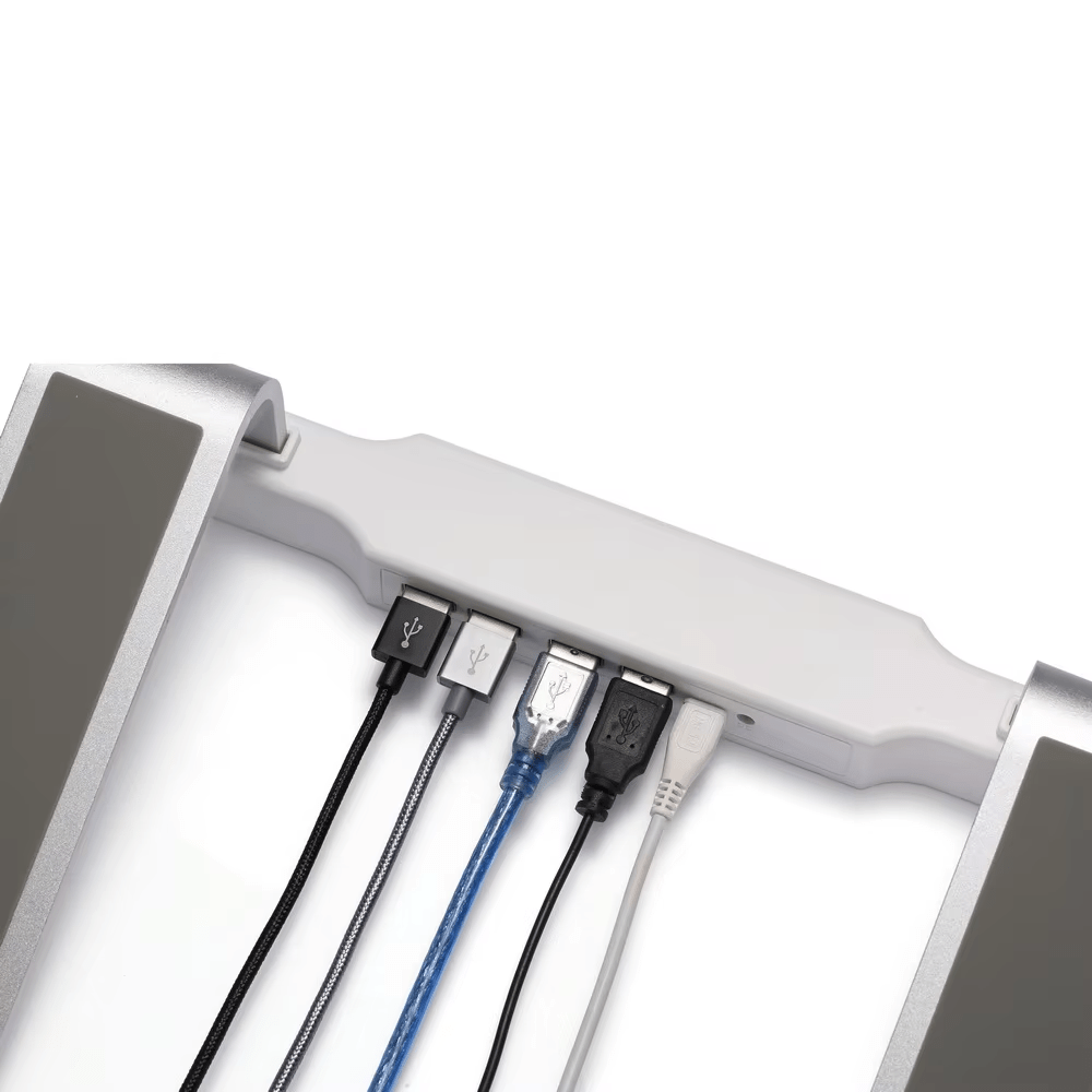 iDock Ergonomic Laptop Accessories Metal Sit Stand USB HUB Laptop Stand - iDock Laptopstand