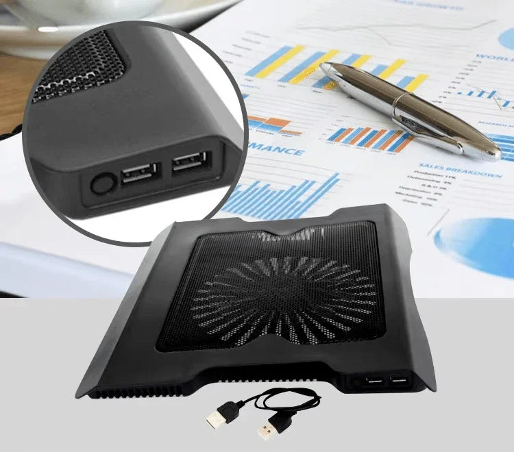 iDock Ergonomic Laptop Cooling Pad One Fan with Power Supply for iPad - iDock Laptopstand