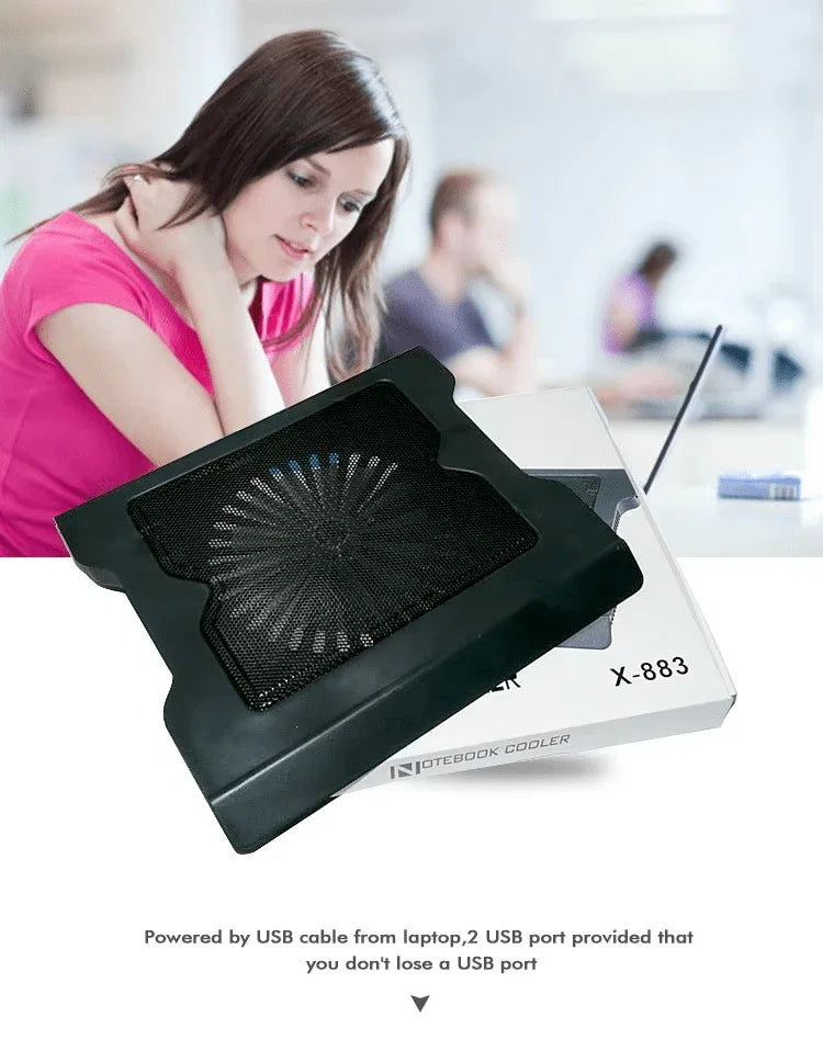 iDock Ergonomic Laptop Cooling Pad One Fan with Power Supply for iPad - iDock Laptopstand