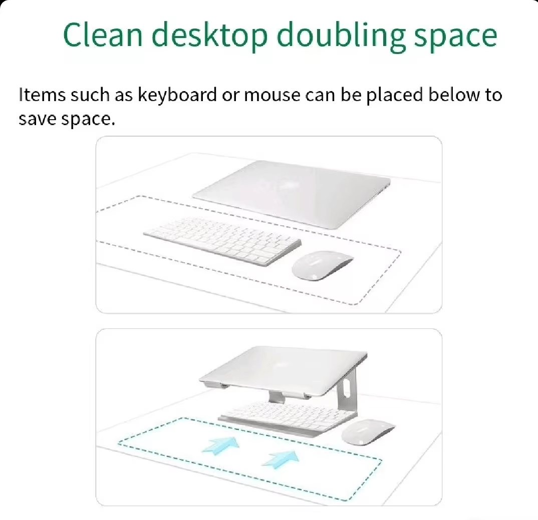 iDock Ergonomic Laptop Mount for Desk Laptop Riser Notebook Stand with Phone Stand - iDock Laptopstand