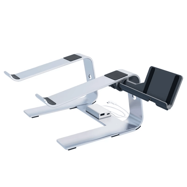 iDock Ergonomic Laptop Mount for Desk Laptop Riser Notebook Stand with Phone Stand - iDock Laptopstand