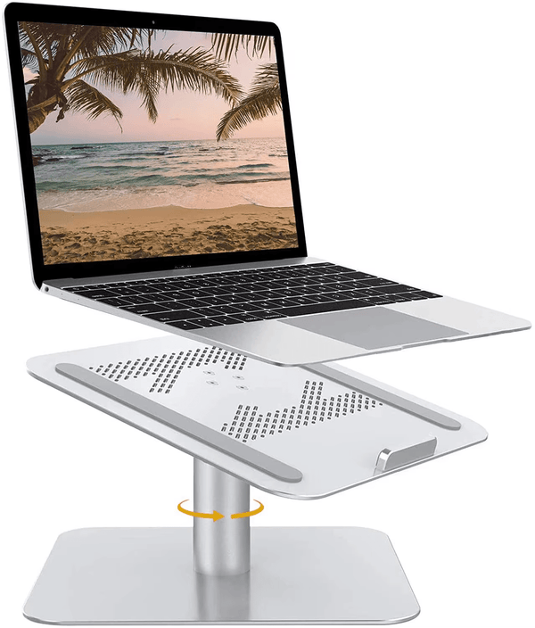 iDock Ergonomic Laptop Notebook Stand Riser 360 Rotating Desktop Holder Compatible with Apple MacBook Air Pro Dell XPS HP Samsung Lenovo - iDock Laptopstand