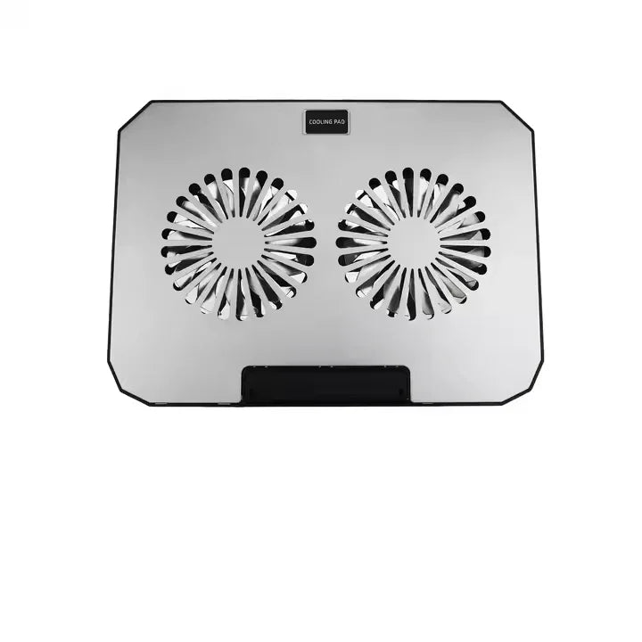 iDock Ergonomic Metal Height Adjustable Foldable 2 Fans 2 USB HUB Laptop Cooling Pad with Phone Stand - iDock Laptopstand