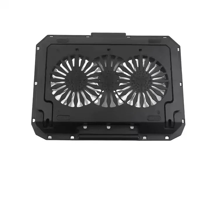 iDock Ergonomic Metal Height Adjustable Foldable 2 Fans 2 USB HUB Laptop Cooling Pad with Phone Stand - iDock Laptopstand