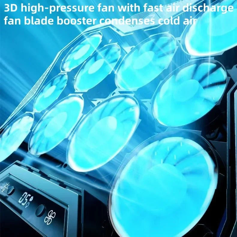 iDock Ergonomic Metal Height Adjustable Ten Core Air Cooled Laptop Cooling Pad with RGB Light - iDock Laptopstand