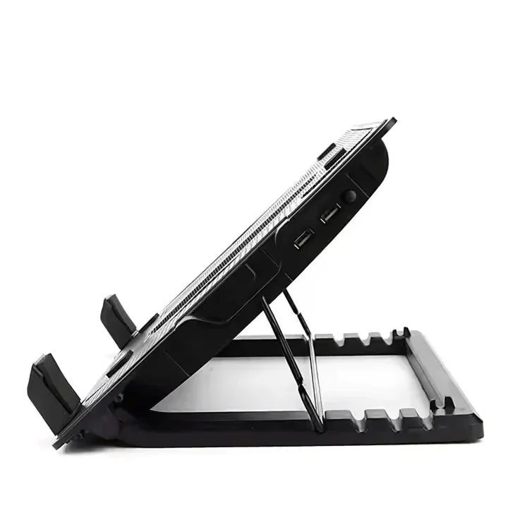 iDock Ergonomic Metal Mesh Plastic One 140mm LED Laptop Cooler for 15.6 Inch Laptop - iDock Laptopstand