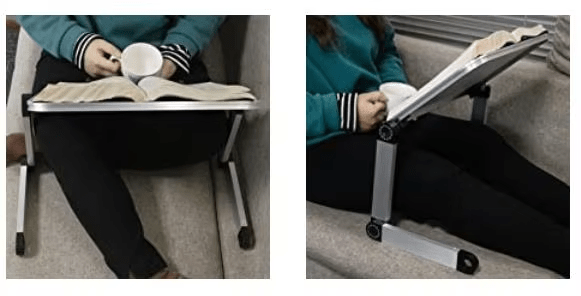 iDock Ergonomic Multi Angle Adjustable Book Holder Tray with Page Paper Clips Book Stand Laptop Stand Book Stand - iDock Laptopstand