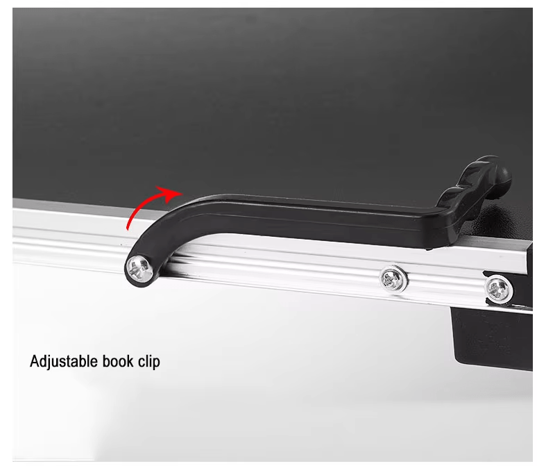 iDock Ergonomic Multi Angle Adjustable Book Holder Tray with Page Paper Clips Book Stand Laptop Stand Book Stand - iDock Laptopstand