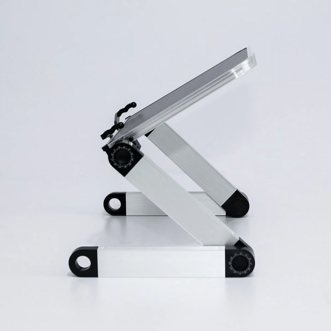 iDock Ergonomic Multi Angle Adjustable Book Holder Tray with Page Paper Clips Book Stand Laptop Stand Book Stand - iDock Laptopstand