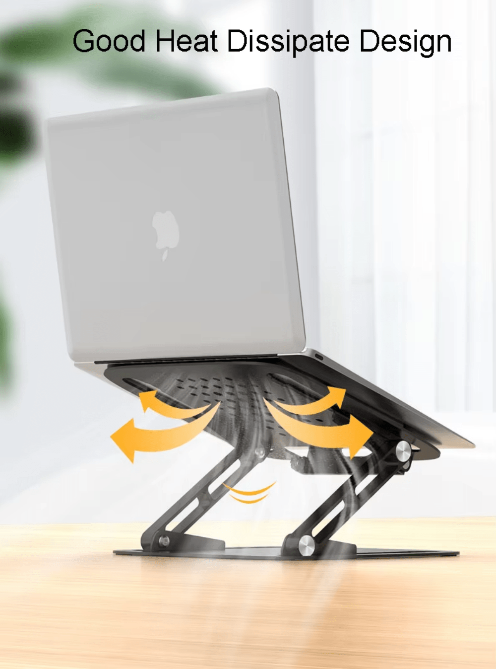 iDock Ergonomic Multi - Angle Adjustable Portable Laptop Stand Holder Computer Riser with Heat Vent to Elevate - iDock Laptopstand
